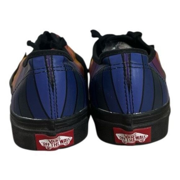 Vans Women 500714 Authentic Refract Rainbow Skate Shoe Black Red Orange Size 6.5 - Picture 6 of 11
